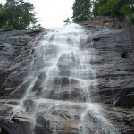 Water fall Arethusa Falls hiking beautiful scenery