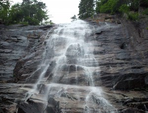 Water fall Arethusa Falls hiking beautiful scenery