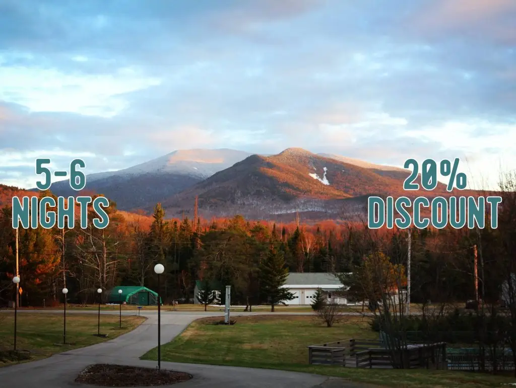 5-6 nights 20% discount