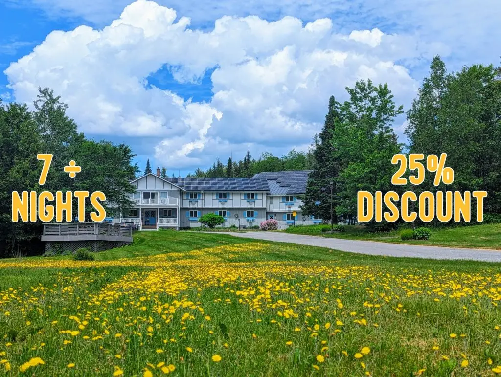 25% discount for 7 or more nights