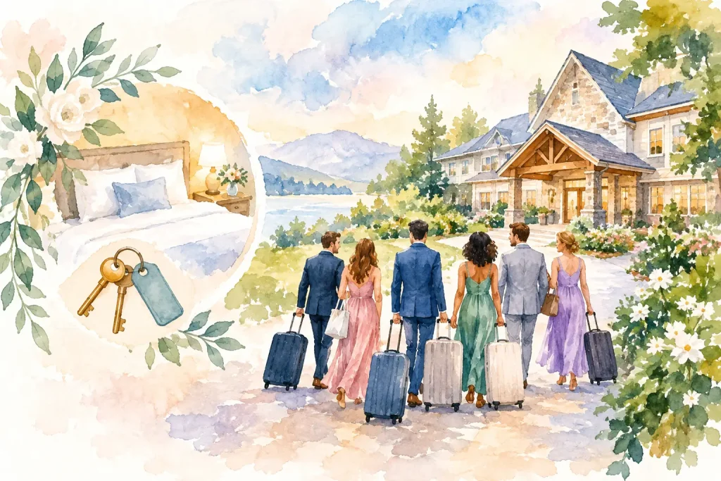 How to Arrange Group Wedding Lodging Easily